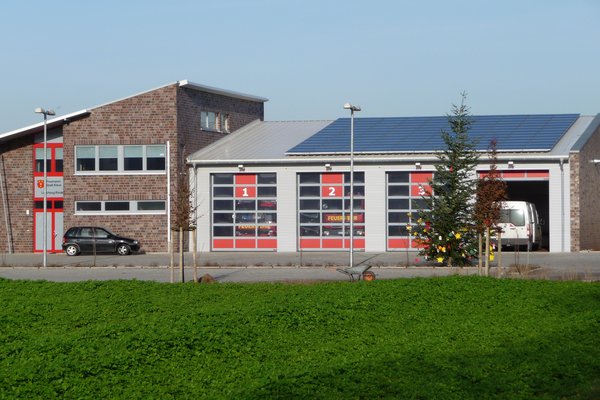 Foto des Feuerwehrgerätehauses in Rindern.